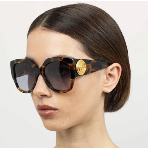 NEW GUCCI SUNGLASSES HAVANA WOMEN EYEWEAR GUCCI GG1407S 002 - Picture 3 of 4